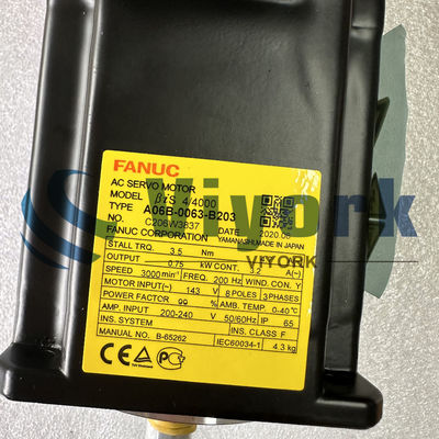 Fanuc A06B-0115-B804 AC Servo Motor 1.5 A White