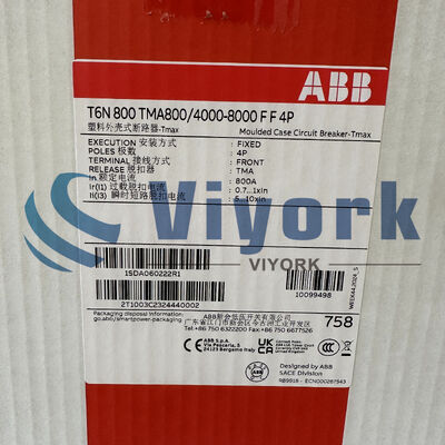 ABB 1SDA060222R1 INTERRUTTORE T6N 800 TMA8004000-8000 F F 4P NUOVO